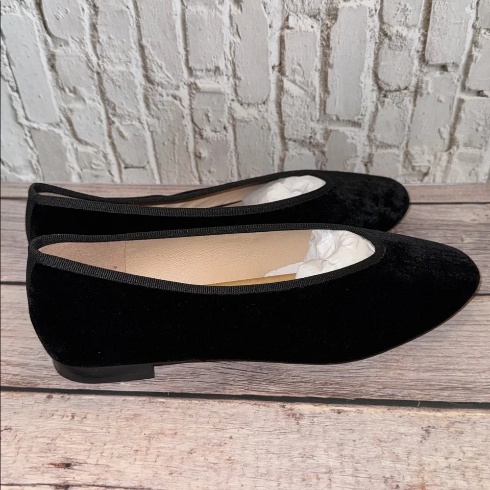 Black Velvet Nina Flats